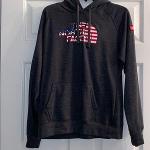 Women’s American flag North Face Hoodie